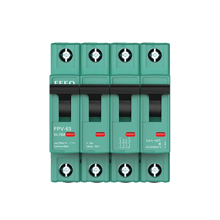 BREAKER DC FOR SOLAR 4P 1000V